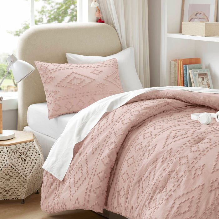 Gigi - Full/Queen Comforter Mini Set - Pink - Simple Home Plus