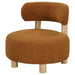 Zonie - Boucle Upholstered Barrel Back Accent Chair - Simple Home Plus