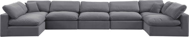Comfy - 7 Piece Velvet Modular Armless Sectional - Simple Home Plus