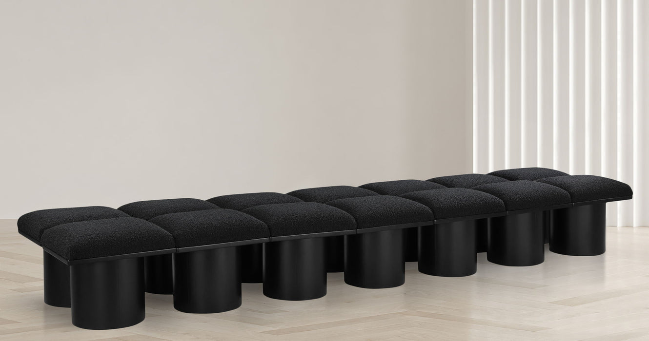 Pavilion - 14 Piece Modular Bench With Black Base - Simple Home Plus