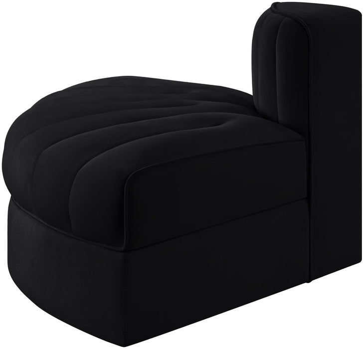 Rummi - Velvet Performance Fabric Upholstered Modular Chair - Simple Home Plus