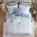 Darcy - 5 Piece Print Comforter Set - Blue - Simple Home Plus