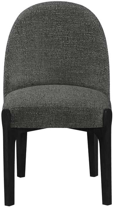 Torino - Upholstered Dining Chair With Brushed Black Base (Set of 2) - Simple Home Plus