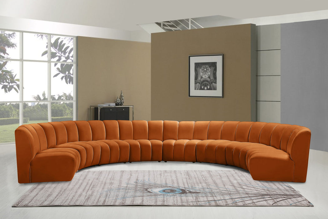 Infinity - 8 Piece Velvet Modular Sectional - Simple Home Plus