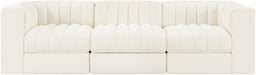 Rummi - Velvet Performance Fabric Upholstered 3 Piece Modular Sofa - Simple Home Plus