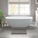 Splendor - 24" x 44" Tufted Reversible Bath Rug - Charcoal - Simple Home Plus
