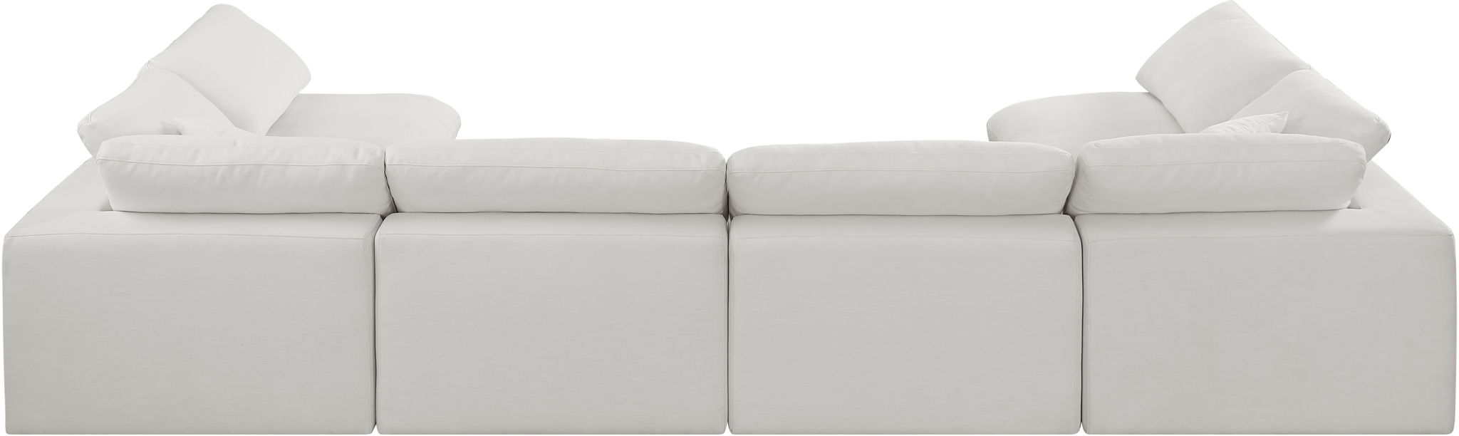 Comfy - 6 Piece Linen Modular Armless Sectional - Simple Home Plus
