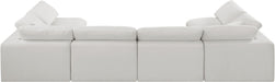 Comfy - 6 Piece Linen Modular Armless Sectional - Simple Home Plus