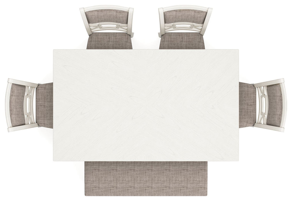 Erinberg - Antique White - Dining Room Table Set (Set of 6) - Simple Home Plus