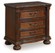 Lavinton - Brown - Three Drawer Night Stand - Simple Home Plus