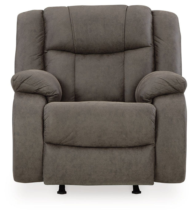 First Base - Gunmetal - Rocker Recliner - Simple Home Plus