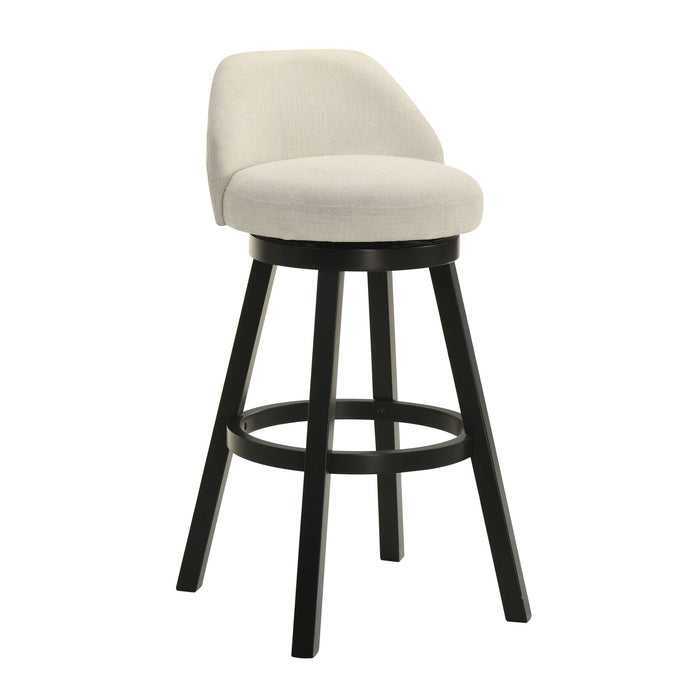 Erika - Modern Transitional Swivel Wood Bar Height Kitchen Bar Stool - Simple Home Plus