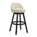 Erika - Modern Transitional Swivel Wood Bar Height Kitchen Bar Stool - Simple Home Plus