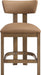 Lavrin - Vegan Leather Upholstered Counter Stool (Set of 2) - Walnut Base - Simple Home Plus
