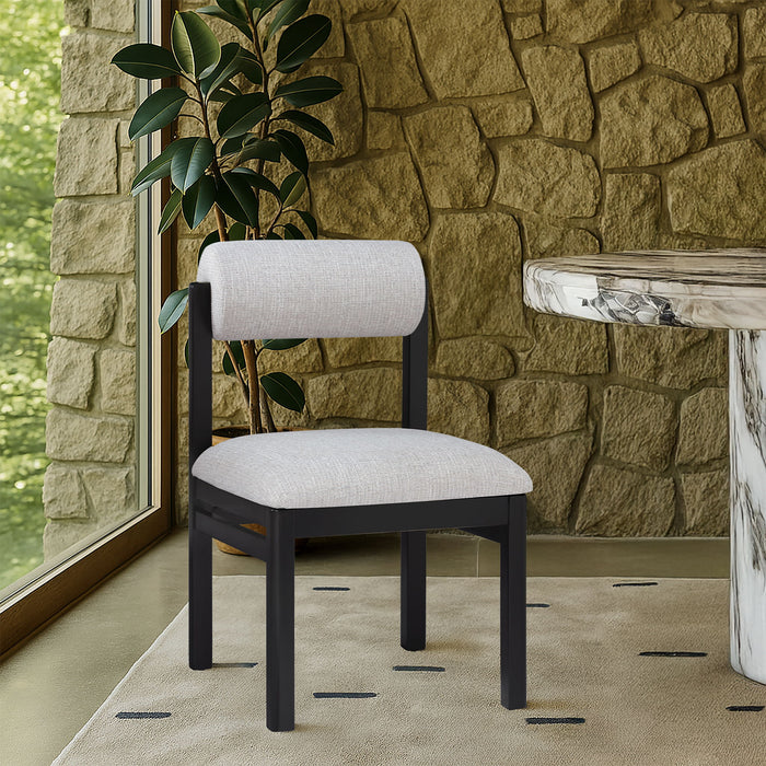 Roundhill - Fabric Dining Chair (Set of 2) - Black Frame - Simple Home Plus