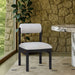 Roundhill - Fabric Dining Chair (Set of 2) - Black Frame - Simple Home Plus
