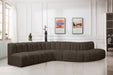 Arc - Boucle Fabric 7 Piece Modular Sofa - Simple Home Plus