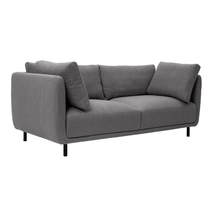 Serenity - 79" Fabric Sofa With Black Metal Legs - Simple Home Plus