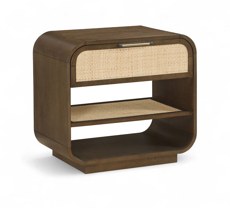 Windsor - Solid Wood Nightstand - Brown - Simple Home Plus