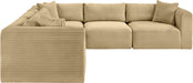 Shaggy - 5 Piece Modular Corner Sectional - Simple Home Plus