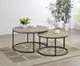 Lainey - 2 Piece Round Faux Marble Nesting Coffee Table - Simple Home Plus