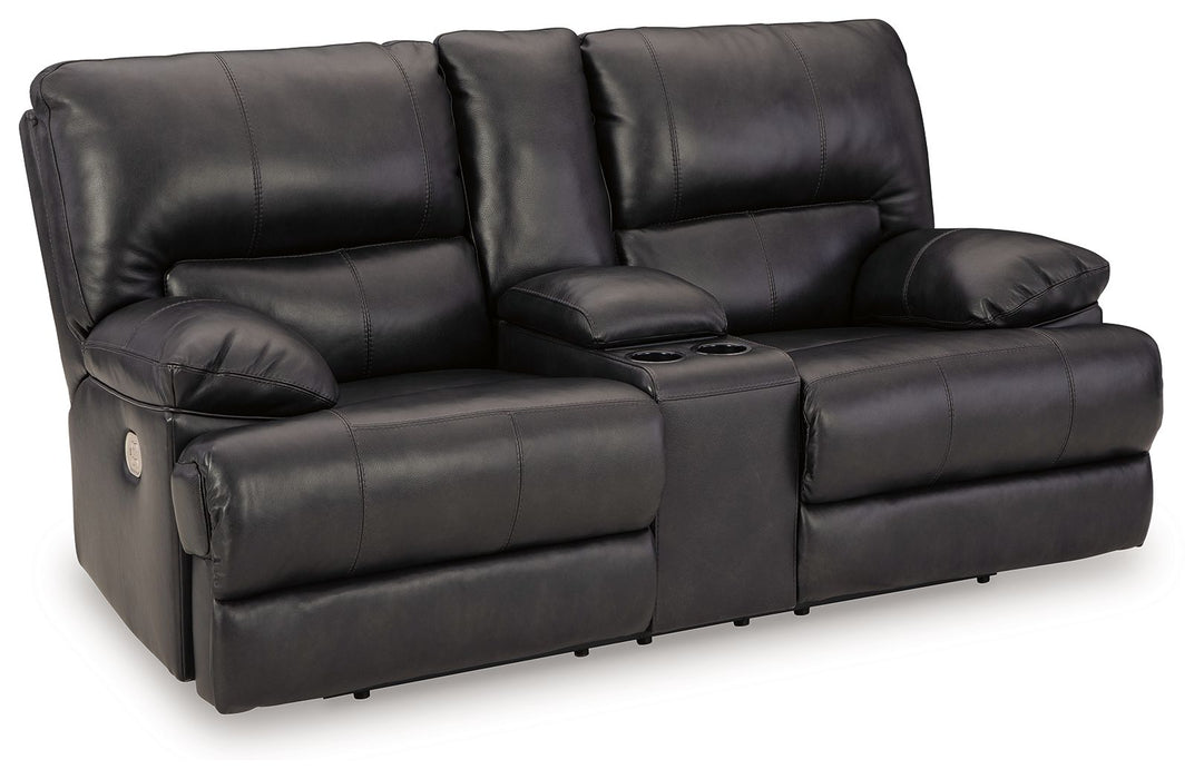 Mountainous - Eclipse - Power Reclining Loveseat With Console /Adj Headrest - Simple Home Plus