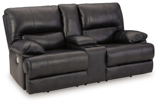 Mountainous - Eclipse - Power Reclining Loveseat With Console /Adj Headrest - Simple Home Plus