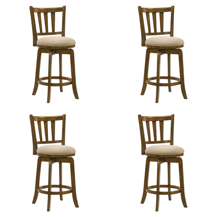 Wren - Modern Farmhouse Swivel Wood Counter Height Kitchen Bar Stool - Simple Home Plus