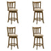 Wren - Modern Farmhouse Swivel Wood Counter Height Kitchen Bar Stool - Simple Home Plus