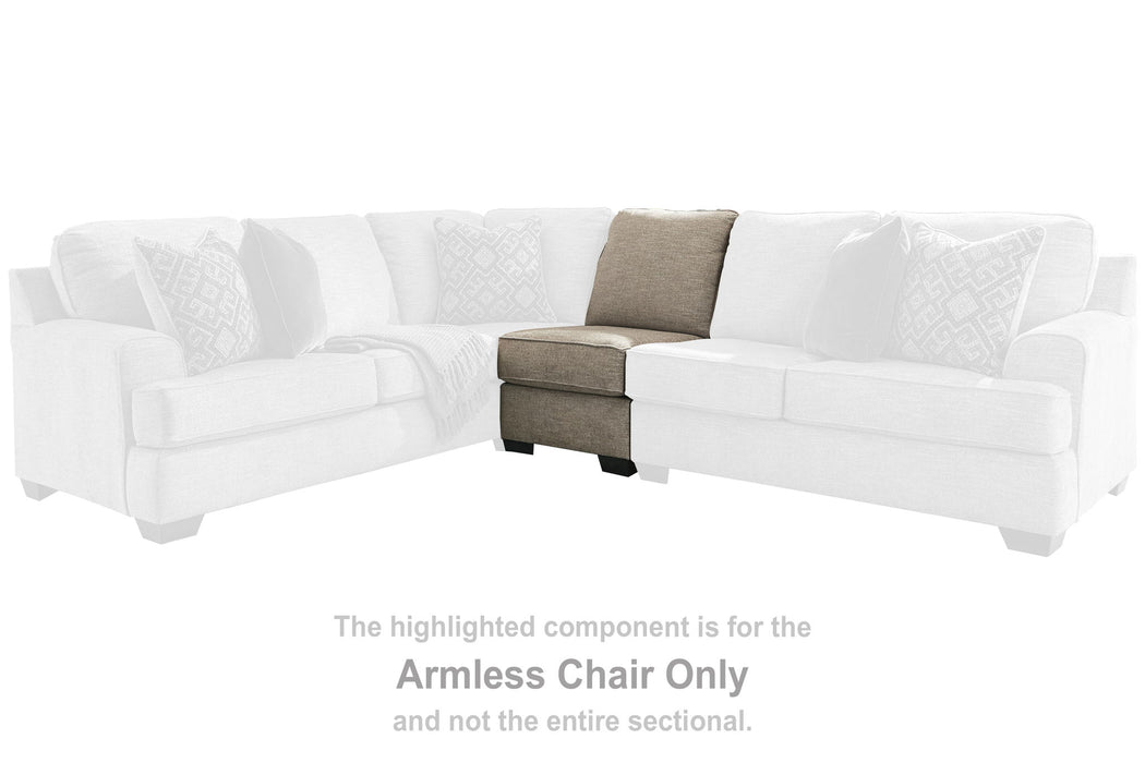 Bovarian - Armless Chair - Stone - Simple Home Plus