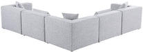 Cube - Linen 5 Piece Modular Corner Sectional - Simple Home Plus