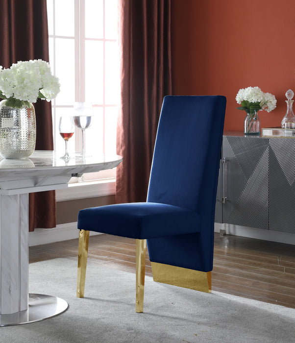 Porsha - Dining Chair with Gold Legs (Set of 2) - Simple Home Plus