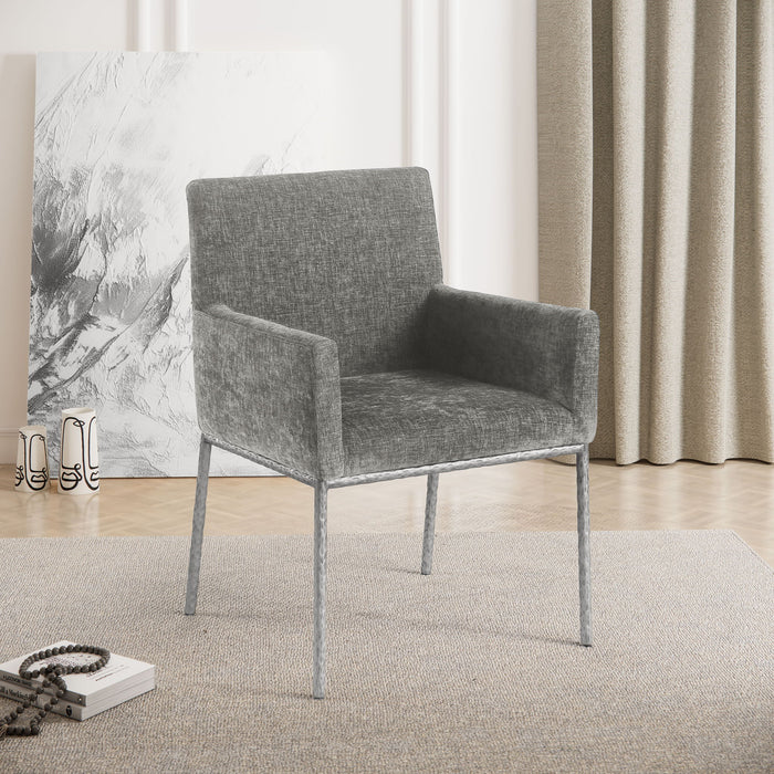Reeves - Dining Chair With Silver Legs (Set of 2) - Simple Home Plus