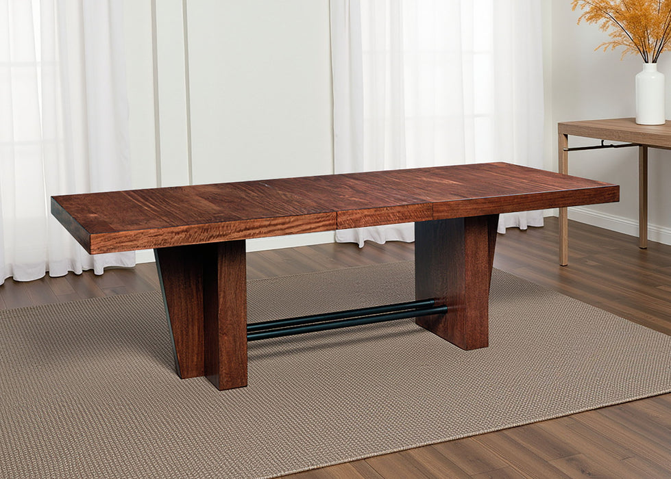 Kristiland - Dining Extension Table - Warm Brown