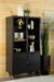 Santiago - 4 Door Metal Tall Storage Cabinet - Matte Black - Simple Home Plus