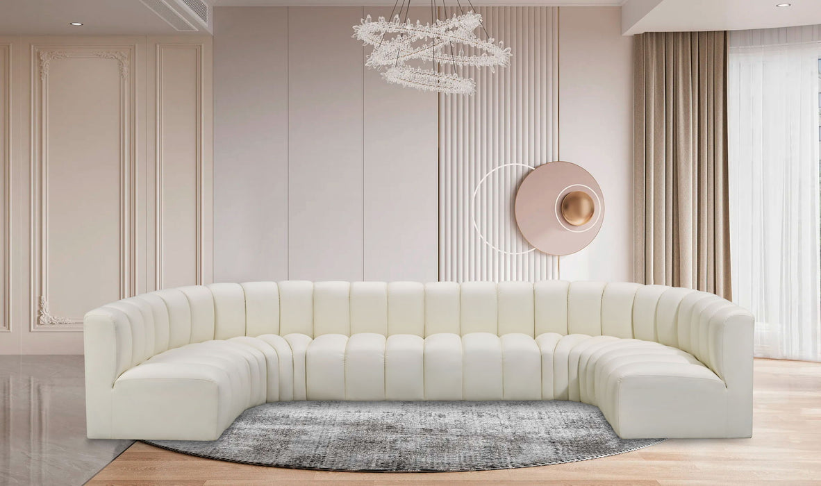 Arc - Faux Leather Modular U-Shaped Sectional - Simple Home Plus