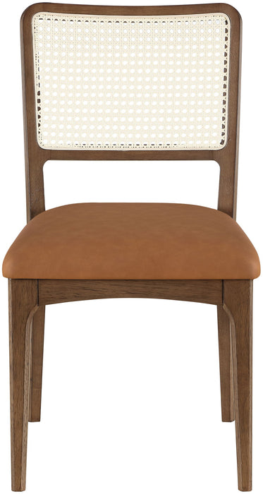 Atrium - Upholstered Seat Dining Chair With Brushed Brown Base (Set of 2) - Simple Home Plus