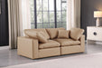 Comfy - Faux Leather Modular Sofa 2 Pieces - Tan - Simple Home Plus