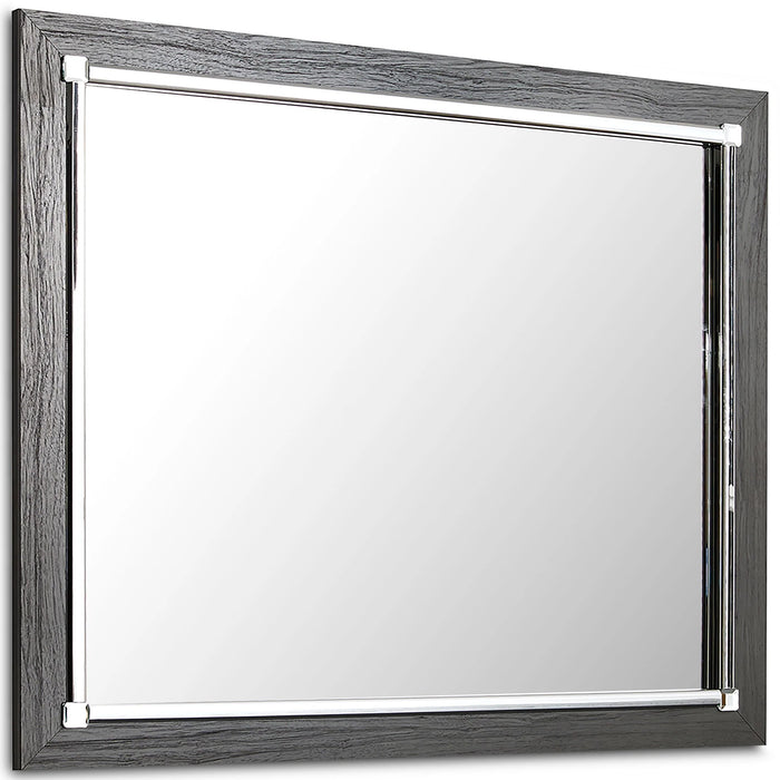 Lodanna - Bedroom Mirror - Gray AS-IS