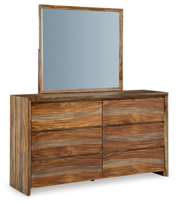 Dressonni - Brown - Dresser And Mirror - Simple Home Plus