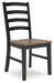 Wildenauer - Brown / Black - Dining Room Side Chair (Set of 2) - Simple Home Plus