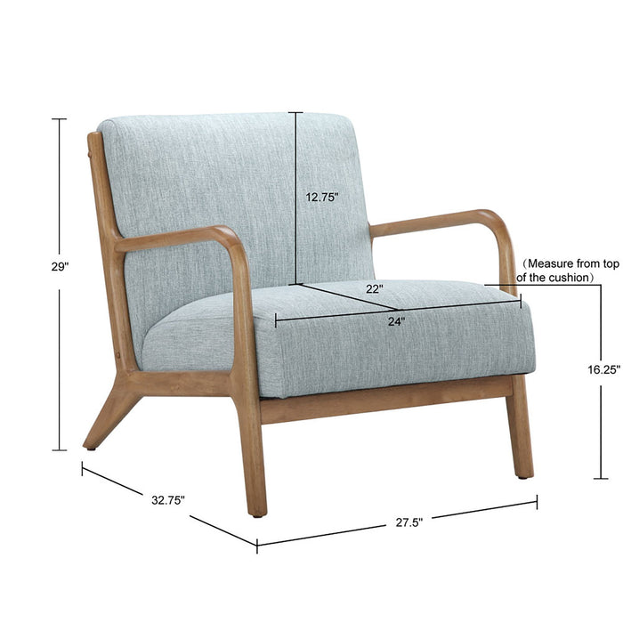 Novak - Lounge Chair - Light Blue - Simple Home Plus