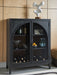 Armenleigh - Black / Brown - Bar Cabinet - Simple Home Plus