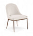 Ferro - Upholstered Dining Side Chair With Brushed Bronze Legs - Simple Home Plus