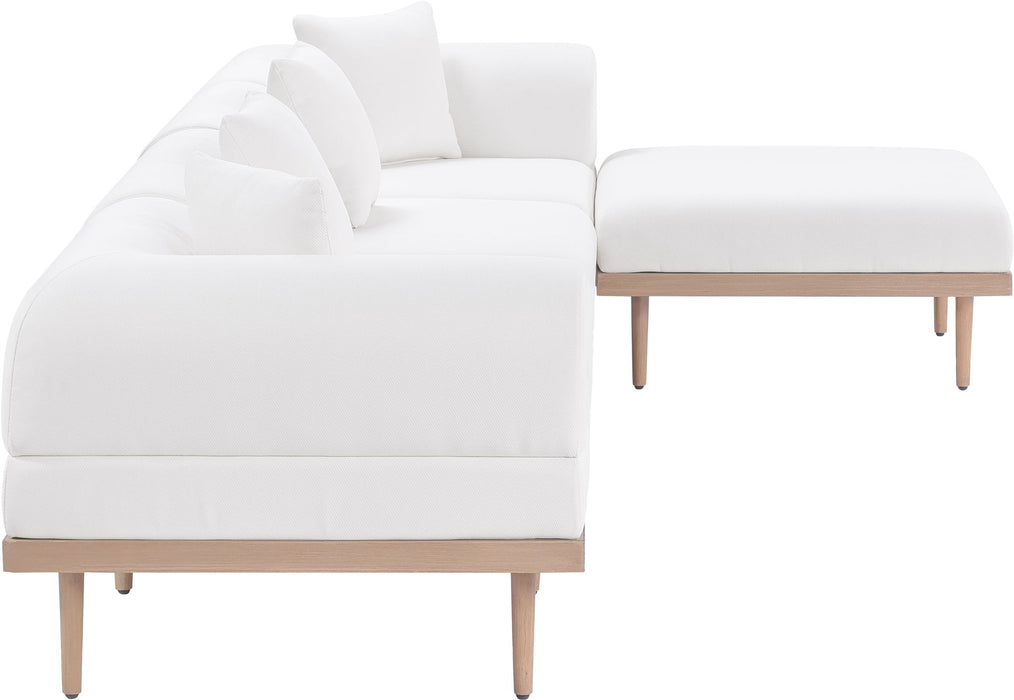 Laguna - 5 Piece 106.5" Upholstered Outdoor Patio Modular Sectional - Simple Home Plus
