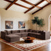 Stellar - 7 Piece Chenille Fabric Upholstered Modular Sectional - Simple Home Plus