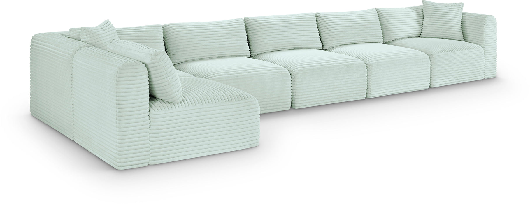 Shaggy - 6 Piece Modular Sectional - Simple Home Plus