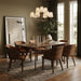 Glenwood - 71" Solid Wood And Walnut Veneer Dining Table - Brown - Simple Home Plus