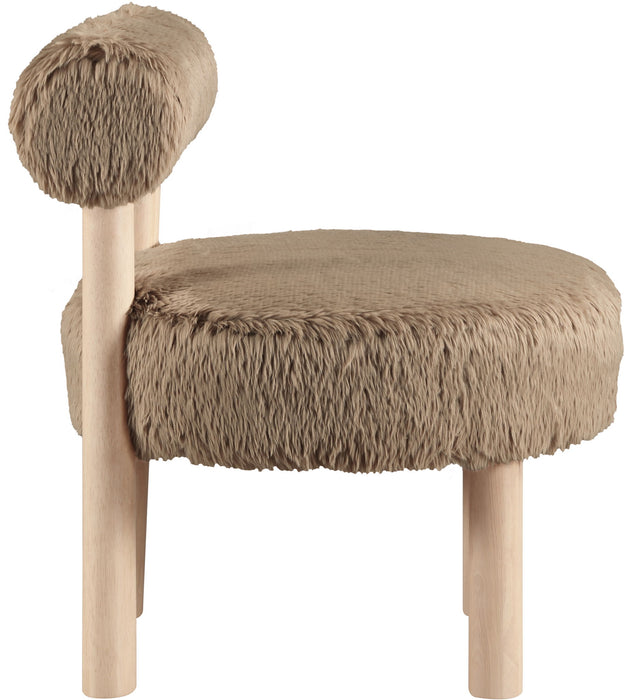 Ambre - Shearling Fabric Accent Chair - Simple Home Plus