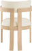 Lavrin - Vegan Leather Dining Arm Chair (Set of 2) - Natural Base - Simple Home Plus